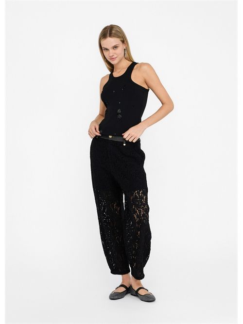 Pantaloni in pizzo LIU JO | UF5208J4078/88000